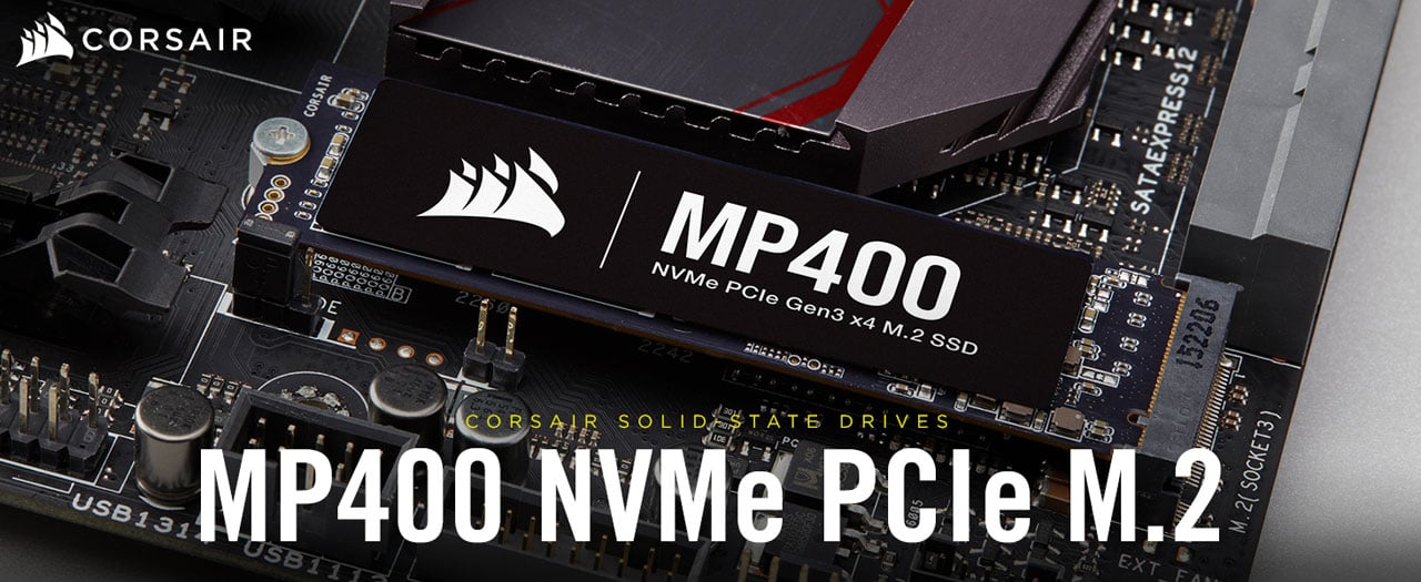 Corsair MP400 M.2 2280 2TB PCI-Express Gen 3.0 x4, NVMe 1.3 3D QLC